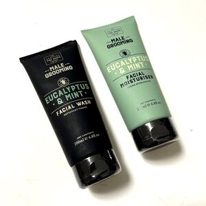 Lot 2pc New SCOTTISH FINE SOAPS Male Grooming Eucalyptus Mint Wash + Moisturizer